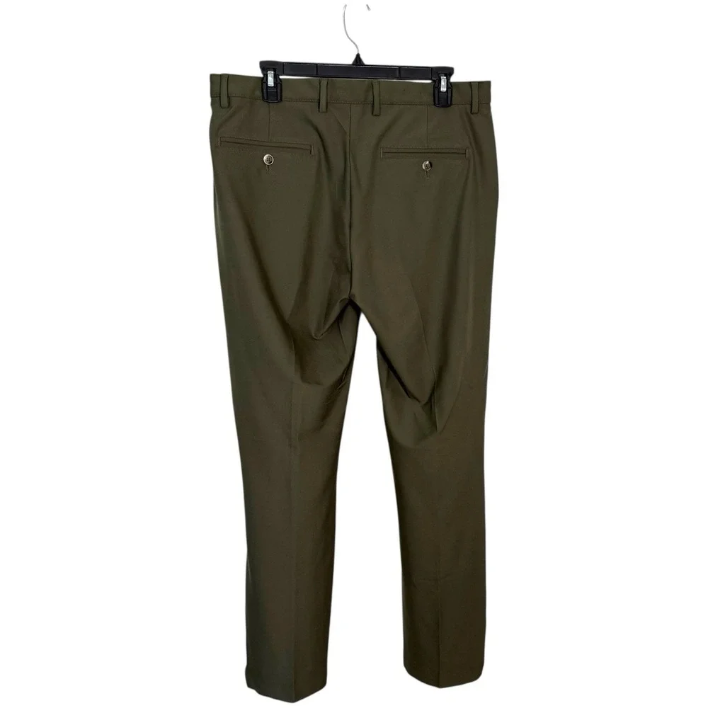 Greg Norman Men's Performance Golf Pants Size 36x32 Olive‎ Stretch Lightweight